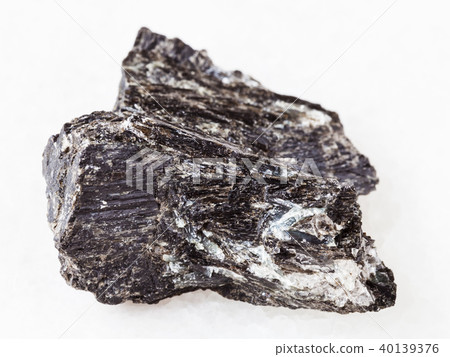 rough Gedrite stone on white 40139376