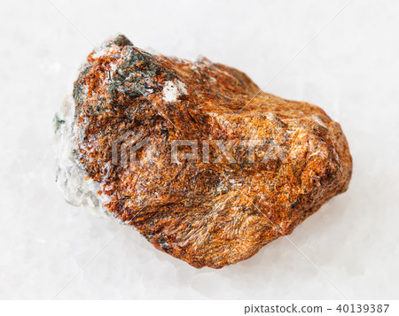 raw normandite stone on white raw normandite stone on white 40139387