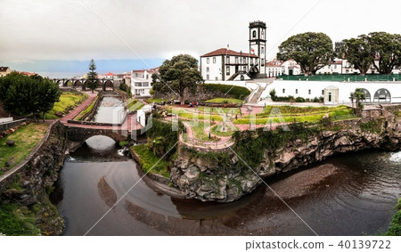 Municipality and central square Of Ribeira Grande Municipality and central square Of Ribeira Grande 40139722