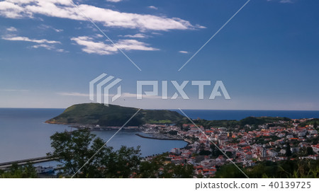 Horta marina and city, Faial , Azores, Portugal Horta marina and city, Faial , Azores, Portugal 40139725