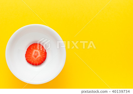 Red strawberry slice. Red strawberry slice. 40139734