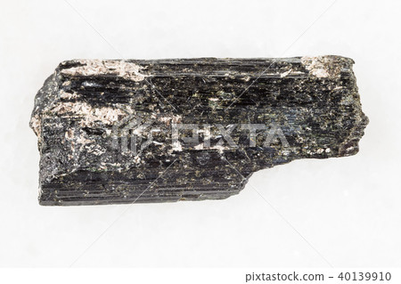 raw aegirine crystals on white 40139910