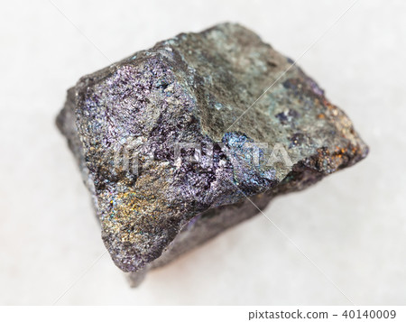 piece of bornite stone on white 40140009