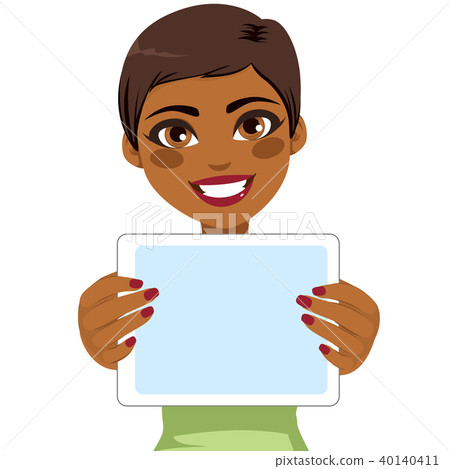 African American Woman Tablet African American Woman Tablet 40140411