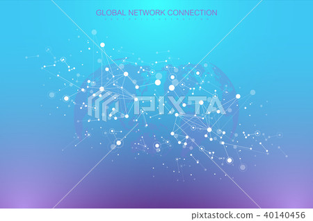 Geometric graphic background molecule and communication. Big data complex with compounds Geometric graphic background molecule and communication. Big data complex with compounds 40140456