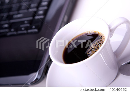 Computer and coffee Computer and coffee 40140662