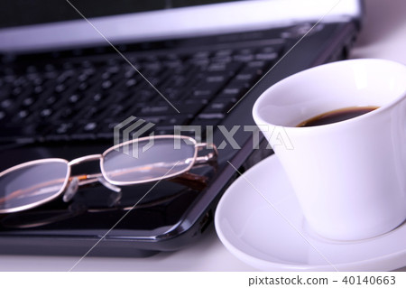 Computer and coffee Computer and coffee 40140663