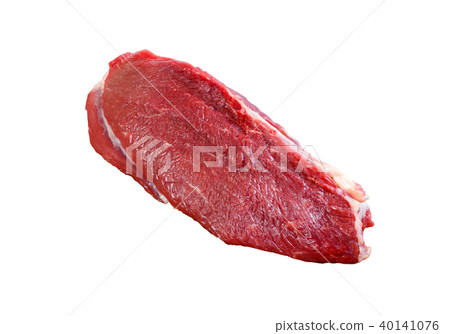 Whole raw beef tenderloin studio isolated on white Whole raw beef tenderloin studio isolated on white 40141076