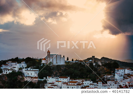 andalusian white village pueblo blanco Casares andalusian white village pueblo blanco Casares 40141782