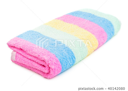 Colorful towel isolated Colorful towel isolated 40142080