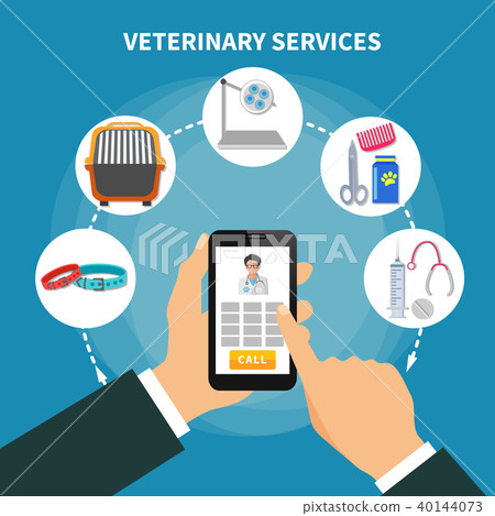 Veterinary Service Flat Composition  40144073