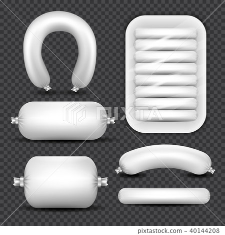 Monochrome Set Of Sausage Products Monochrome Set Of Sausage Products 40144208