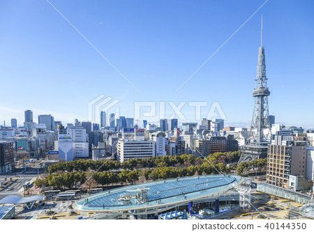 城市景觀俯瞰名古屋電視塔和綠洲21 40144350