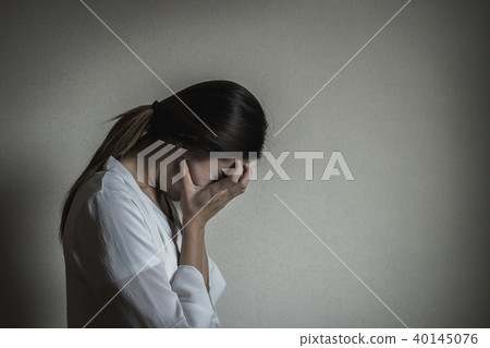Depressed and stressed woman Depressed and stressed woman 40145076