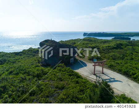 Miyakojima aerial view zone rock Miyakojima aerial view zone rock 40145928