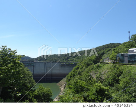 Lake Origawa湖和Osatogawa大壩(2017年6月,Mifunami,岐阜縣,Ena市) Lake Origawa湖和Osatogawa大壩(2017年6月,Mifunami,岐阜縣,Ena市) 40146354