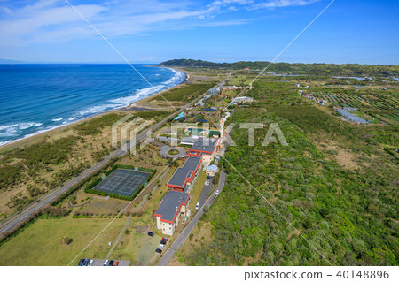 Aerial view near Tirayama city Hirasagoura coast Aerial view near Tirayama city Hirasagoura coast 40148896