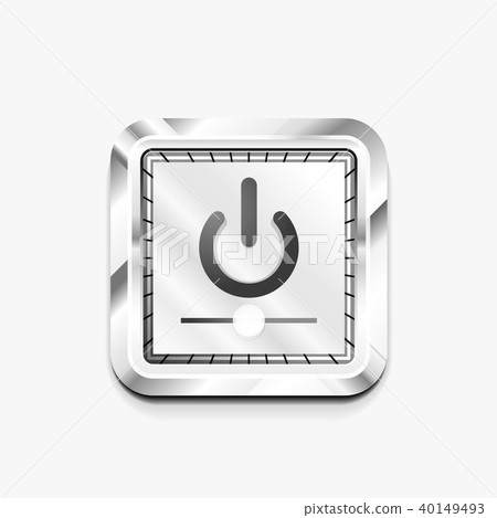 Power button technology logo, digital art techno concept, on off icon Power button technology logo, digital art techno concept, on off icon 40149493