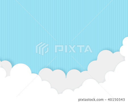  Blue sky and clouds 40150343