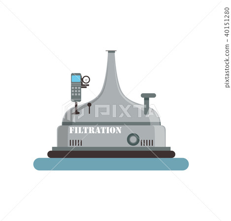 Filtration beer tank, brewing production process vector Illustration on a white background 40151280