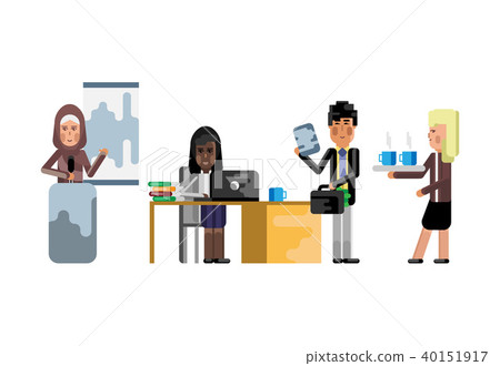 Multiethnic business teamwork in office Multiethnic business teamwork in office 40151917