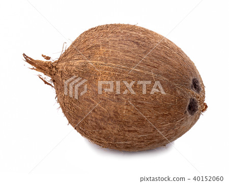 coconut isolated on white background clipping path 40152060
