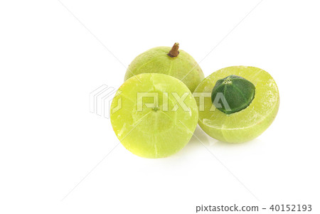 Indian gooseberry isolated on white background Indian gooseberry isolated on white background 40152193