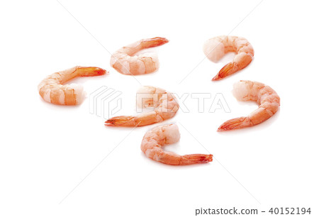 shrimps on a white background shrimps on a white background 40152194