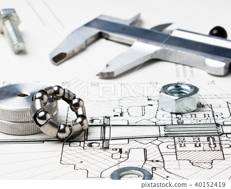 mechanical scheme and calipers mechanical scheme and calipers 40152419