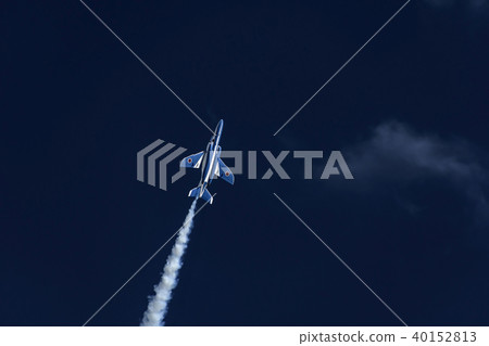 Blue impulse training over the base 40152813