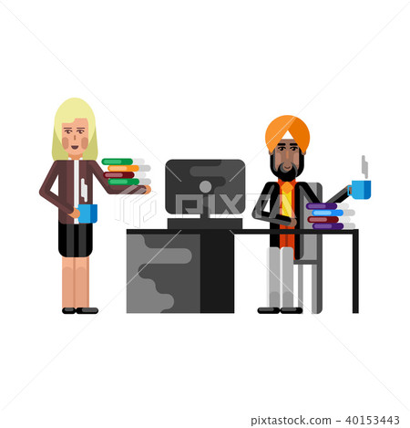 Indian businessman with coffee cup Indian businessman with coffee cup 40153443