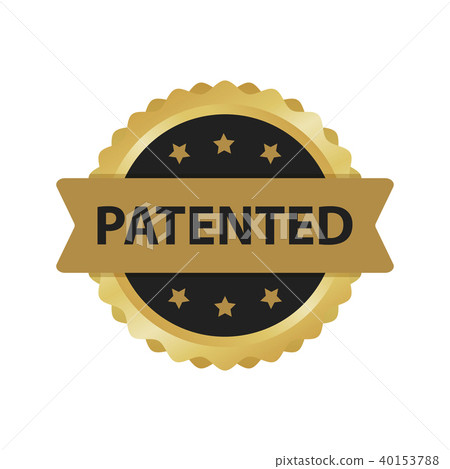 Patented gold emblem or badge  40153788