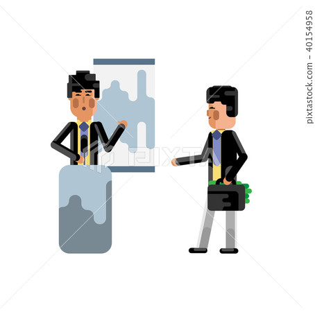 Asian speaker doing business presentation 40154958