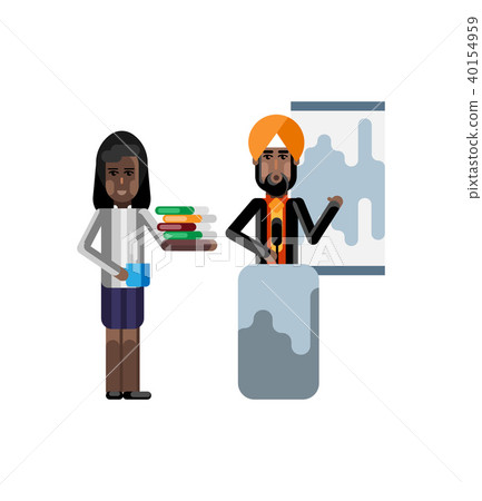 Indian speaker doing business presentation 40154959