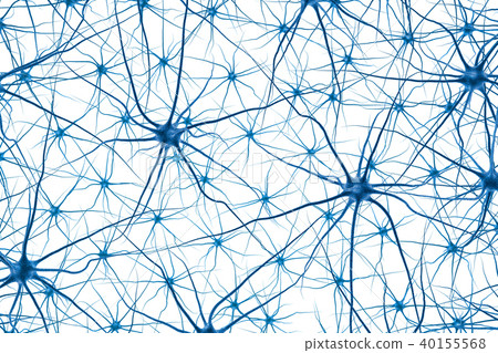 Brain cell. 3D render 40155568