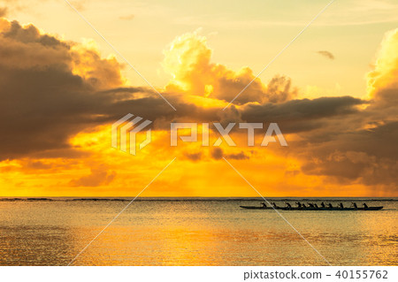 在關島Tumon海灣的日落 在關島Tumon海灣的日落 40155762