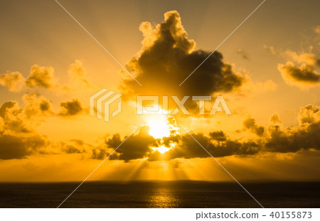 Sunset in Guam Tumon Bay 40155873