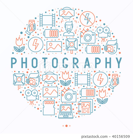 Photography concept in circle Photography concept in circle 40156509