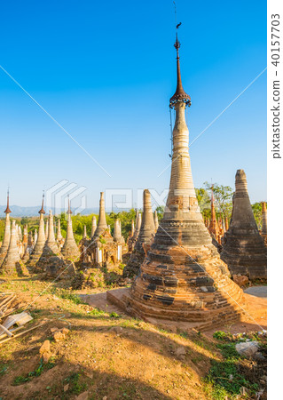 Indein Pagodas Inle Lake Myanmar 40157703