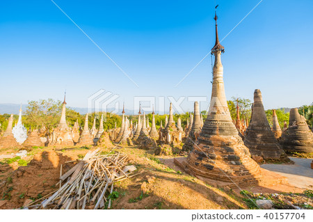 Indein Pagodas Inle Lake Myanmar 40157704