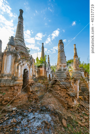 Indein Pagodas Inle Lake Myanmar 40157719