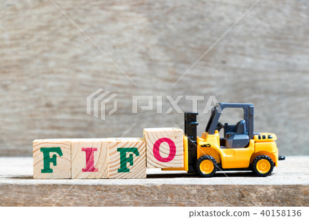 Toy forklift hold letter block FIFO Toy forklift hold letter block FIFO 40158136