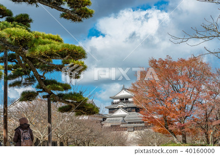 Matsuyama castle autumn scenery Matsuyama castle autumn scenery 40160000