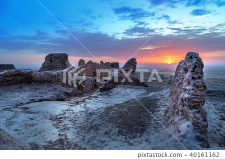 Abandoned ruins of Ayaz Kala fortress, Uzbekistan 40161162