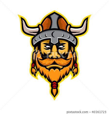 Viking Warrior or Norse Raider Head Mascot 40161723