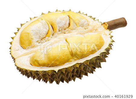 Durian fruit portion isolated 40161929
