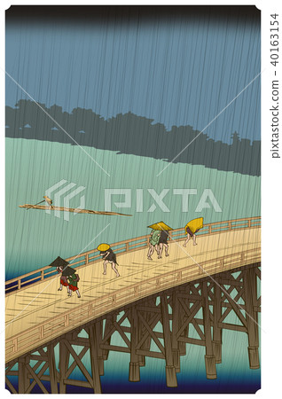 Ohashi Ayu no Yuushi Hundred Edo Scenic Spots Utagawa Hiroshige 40163154