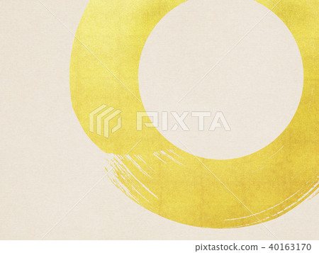 Japanese paper-gold-circle 40163170