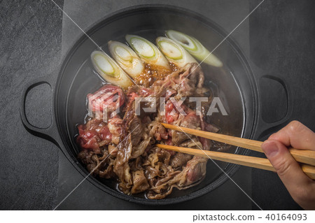 Japanese Beef Sukiyaki Tasty sukiyaki Japanese cuisine Japanese Beef Sukiyaki Tasty sukiyaki Japanese cuisine 40164093