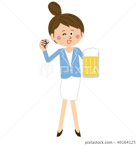 Pop business woman guts pose mug 40164125